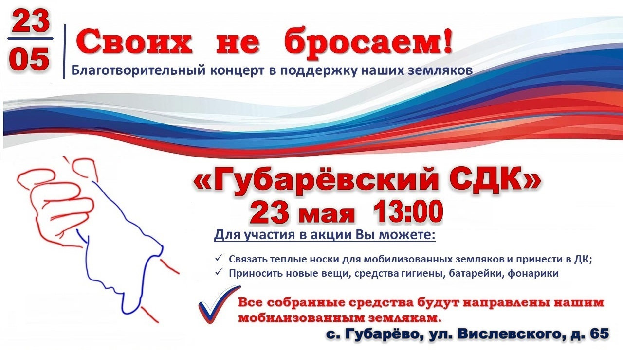Благотворительный концерт &quot;Своих не бросаем&quot;.