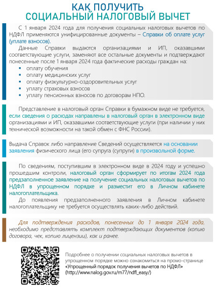 Информация по получению социального налогового вычета. Информация по получению социального налогового вычета.